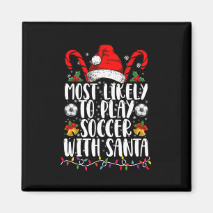 Aimant Plus Susceptible De Jouer Au Football Avec Santa F