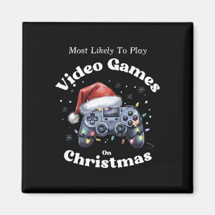 Aimant Plus susceptible de jouer aux jeux vidéo à Noël -