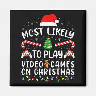 Aimant Plus susceptible de jouer aux jeux vidéo Xmas Fami