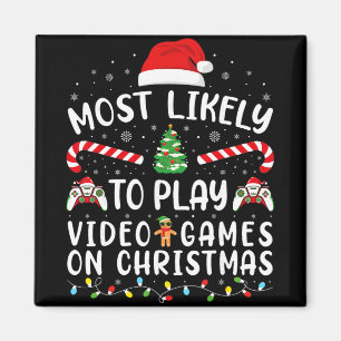 Aimant Plus susceptible de jouer aux jeux vidéo Xmas Fami