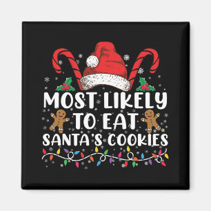 Aimant Plus susceptible de manger les cookies du Père Noë
