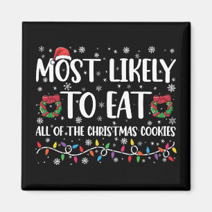 Aimant Plus Susceptible De Manger Tous Les Cookies De Noë