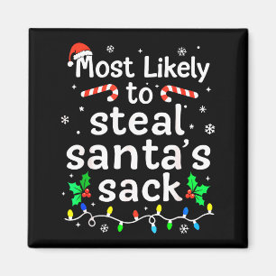 Aimant Plus Susceptible De Voler Le Sac De Santa Famille