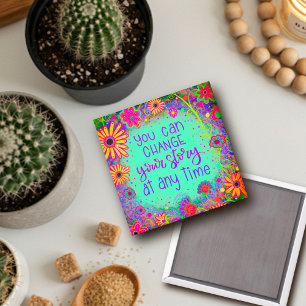 Aimant Plutôt Inspirationnel Floral Amusant tendance Votr