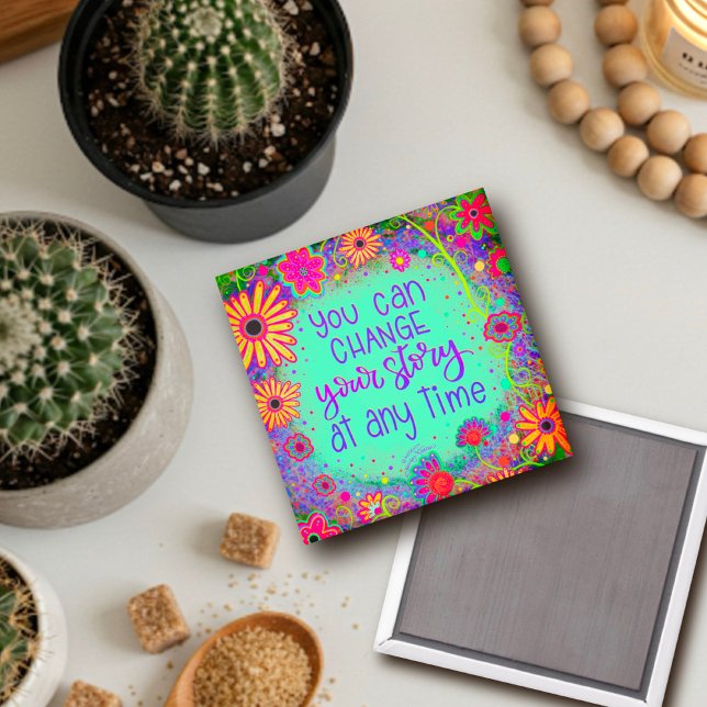 Aimant Plutôt Inspirationnel Floral Amusant tendance Votr (Créateur téléchargé)