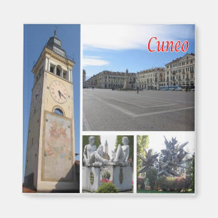 Aimant PMT024 Mosaïque CUNEO, Piémont, Italie, Réfrigérat