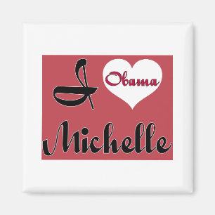 Aimant pnk de Michelle obama - customisé