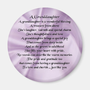 Aimant poème lilac Grandgirl