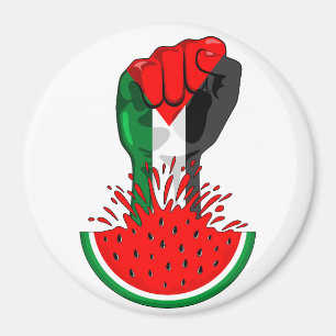 Aimant Poing de résistance palestinienne sur le symbole d