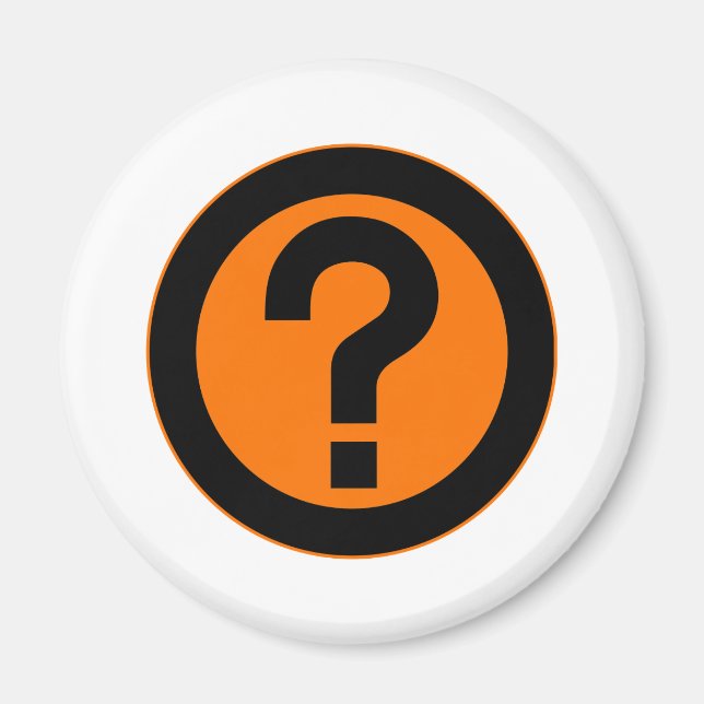 Aimant Point de question Poser la ponctuation du symbole  (Devant)
