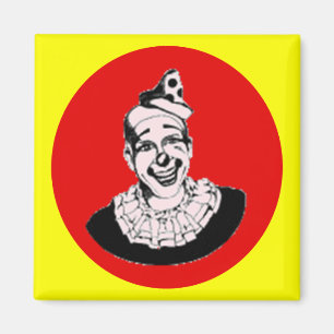 Aimant Point rouge clown vintage