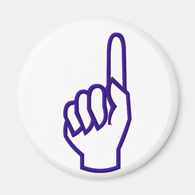 Aimant Pointeur vers le haut doigt/main (Devant)