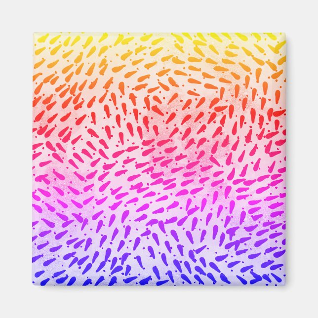 Aimant Points colorés Abstraits (Devant)