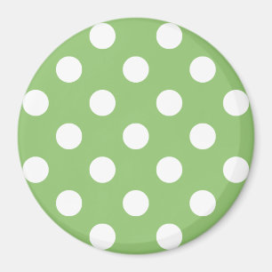 Aimant Pois blancs sur Pistachio Green