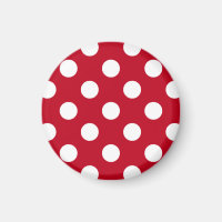 Pois blancs sur rouge