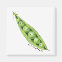 Pois doux mignons dans une illustration de pois