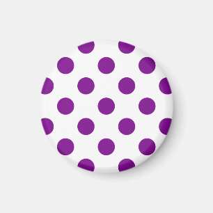 Aimant pois mauves et blancs