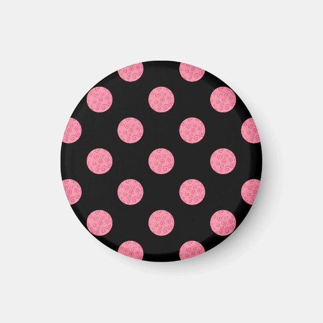 Aimant pois roses tourbillonnant sur arrière - plan noir (Devant)