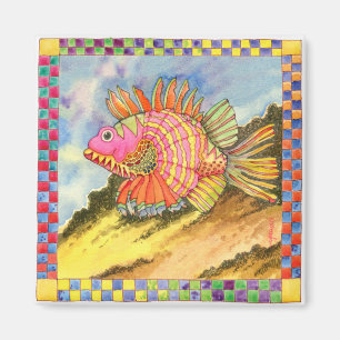 Aimant Poisson à À damiers frontière #2