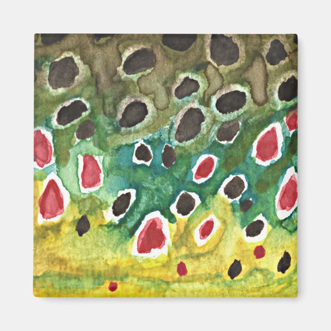 Aimant Poisson à truites Brown (Devant)