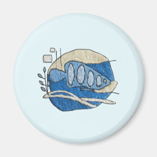 Aimant Poisson en broderie
