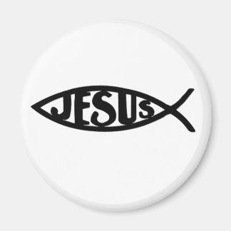 Aimant Poisson Jésus (noir aimant)