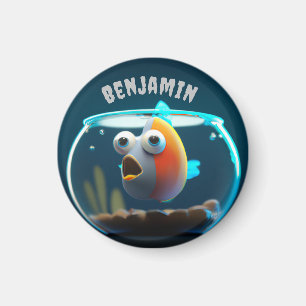 AIMANT POISSON MIGNON SURPRIS PERSONNALISÉ
