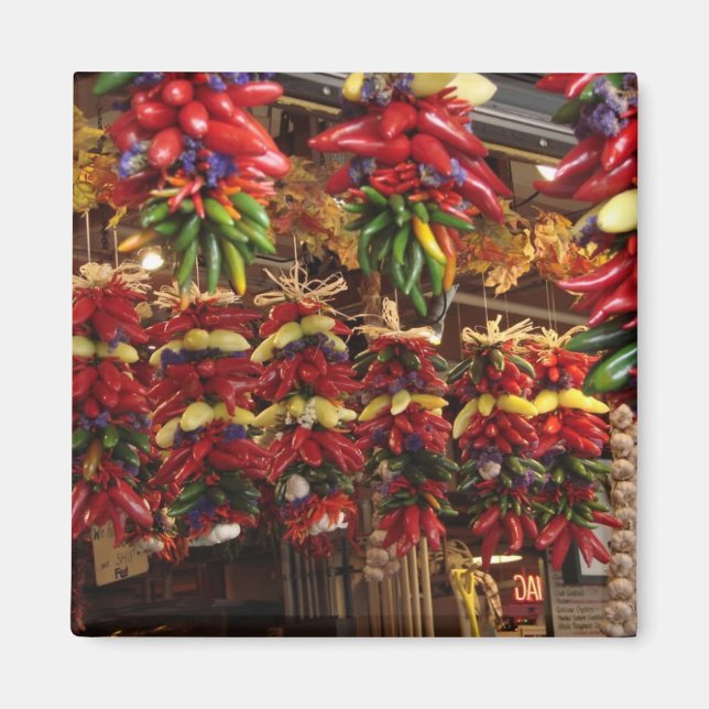 Aimant Poivrons au marché Pike Place (Devant)