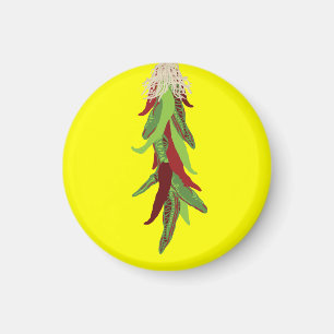 Aimant poivrons de piment verts