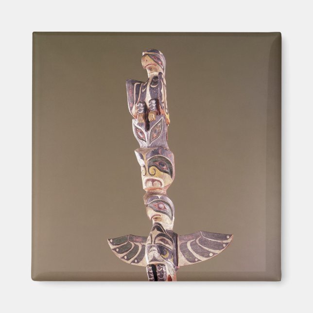 Aimant Pôle totémique du clan d'oiseaux tinglit (Devant)