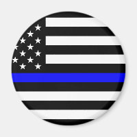 - Police à drapeau américain Ligne Bleue Mince