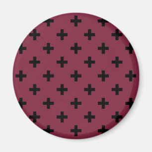 Aimant Polka noire croise sur mûrier