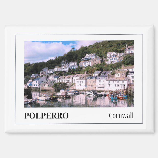 Aimant Polperro, Cornouailles, Angleterre (Recto)