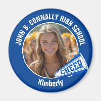 Pom-pom girl Bleue Photo High School Spirit Cheer