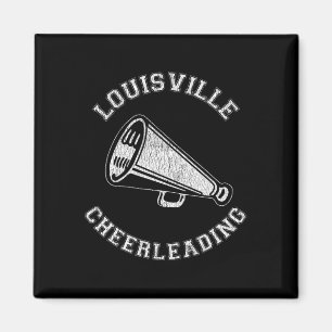 Aimant Pom-pom girl Louisville Rétro en détresse Années 9