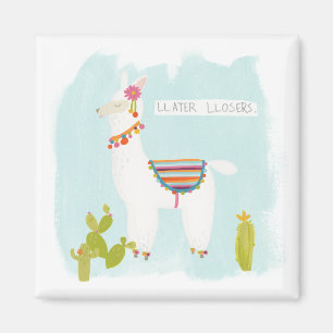 Aimant Pom Pom Llama Rama - Llater Llosers