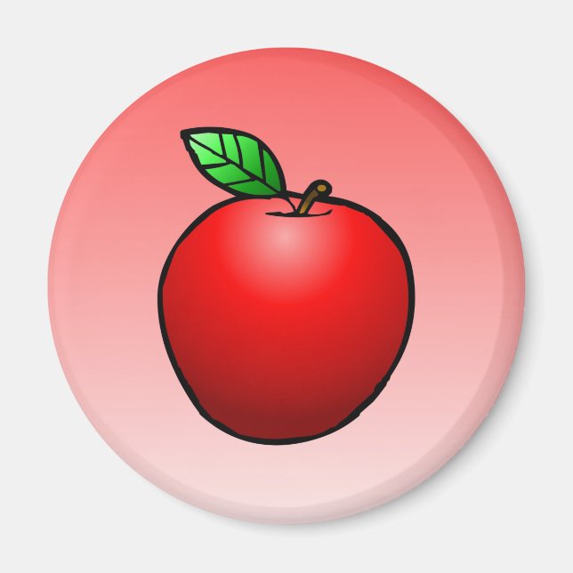 Aimant Pomme rouge (Devant)
