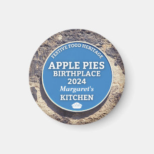 Aimant Pommes tartes bleu Plaque magnétique