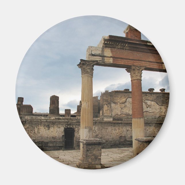 Aimant Pompéi - Colonnes restantes de l'Arcade (Devant)