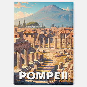 Aimant Pompéi Italie Mont Vésuve Voyage