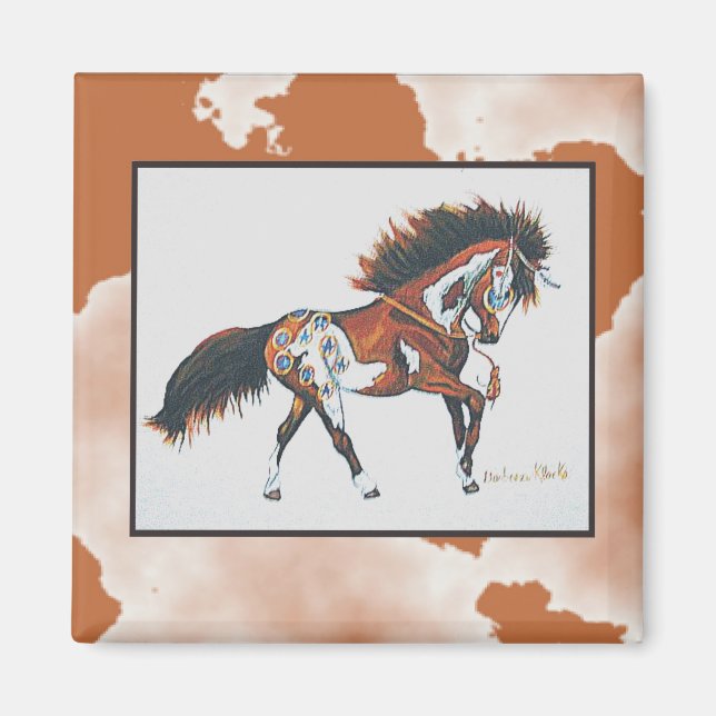 Aimant poney de guerre (Devant)