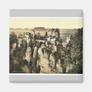 Aimant Pont, Bastion, Saxe, Allemagne rare Photochr