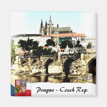 Pont Charles, Prague Aimant, Panorama du Château