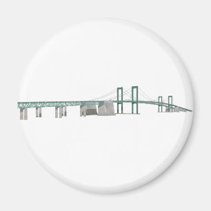 Aimant Pont commémoratif du Delaware : Modèle 3D :