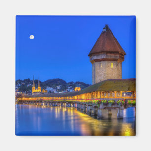 Aimant Pont de chapelle, Kapellbrucke, Lucerne, Suisse