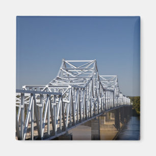 Aimant Pont de la route I-20 traversant la rivière Missis