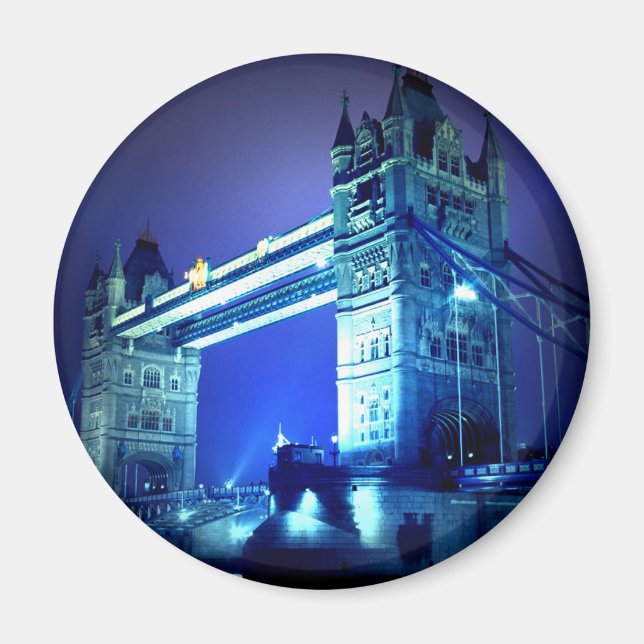 Aimant Pont de Londres de nuit (Devant)