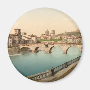 Aimant Pont de pierre et San Giorgio, Vérone, Italie