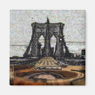 Aimant Pont et guitare de Brooklyn