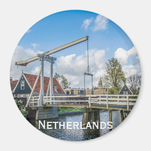 Aimant Pont hollandais en bois levant à Pays-Bas
